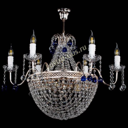 Люстра Елизавета №11 Венеция синяя в Химках Гусь Хрустальный