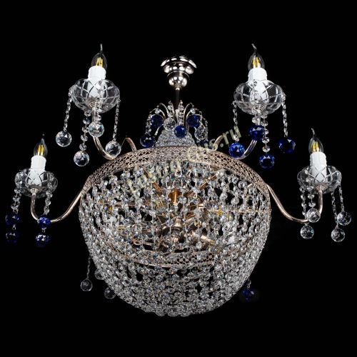 Люстра Елизавета №11 Венеция синяя в Химках Гусь Хрустальный