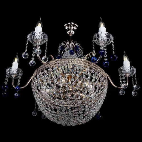 Люстра Елизавета №11 Венеция синяя в Химках Гусь Хрустальный