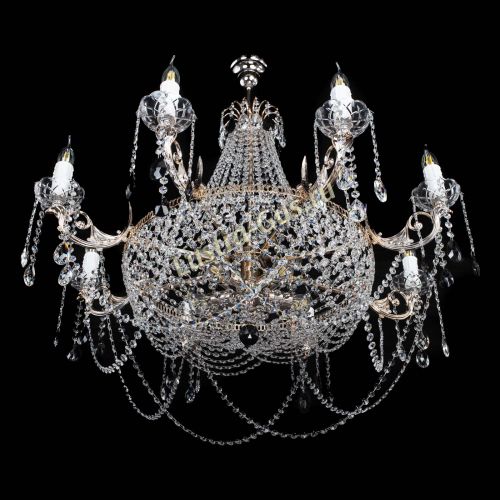 Люстра Елизавета №13 черная в Химках Гусь Хрустальный