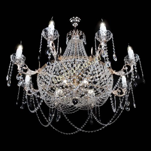 Люстра Елизавета №13 черная в Химках Гусь Хрустальный