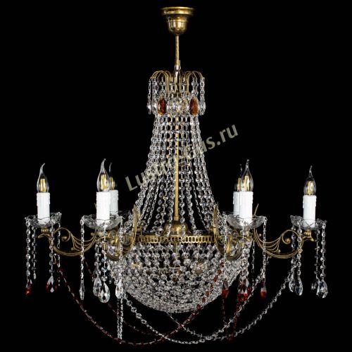 Люстра Елизавета малая №9 под бронзу Чайная в Химках Гусь Хрустальный