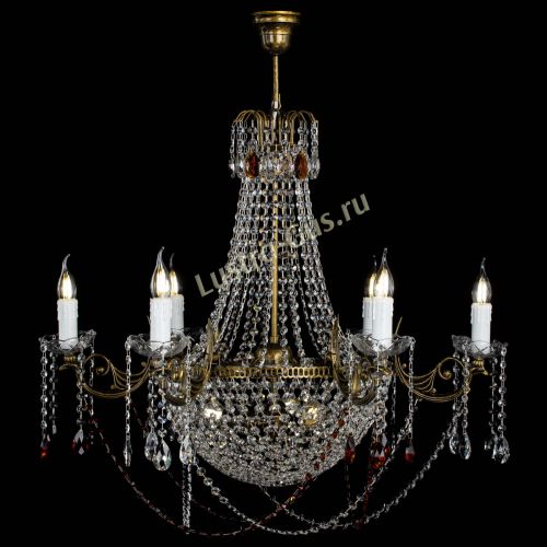 Люстра Елизавета малая №9 под бронзу Чайная в Химках Гусь Хрустальный