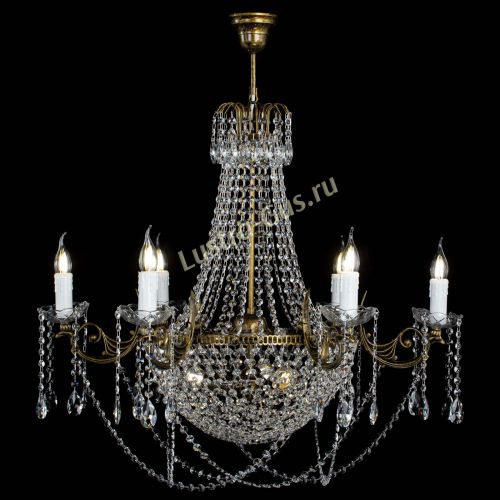 Люстра Елизавета малая №9 под бронзу в Химках Гусь Хрустальный