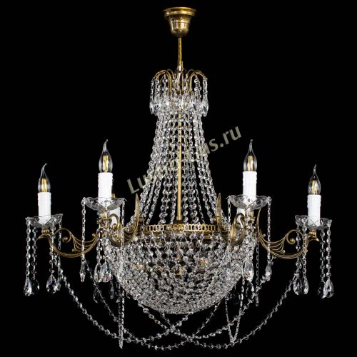 Люстра Елизавета малая №9 под бронзу в Химках Гусь Хрустальный
