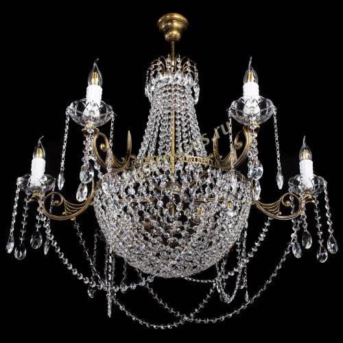 Люстра Елизавета малая №9 под бронзу в Химках Гусь Хрустальный