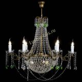 Люстра Елизавета малая №9 под бронзу Зеленая в Химках