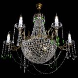 Люстра Елизавета малая №9 под бронзу Зеленая в Химках