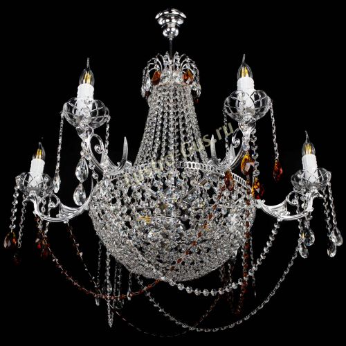 Люстра Елизавета малая №9 чайная в Химках Гусь Хрустальный