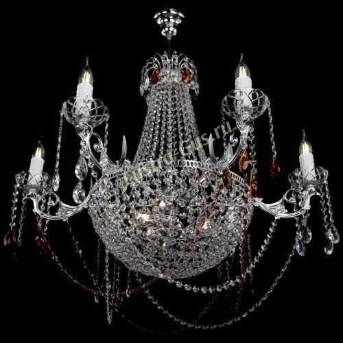 Люстра Елизавета малая №9 чайная в Химках Гусь Хрустальный