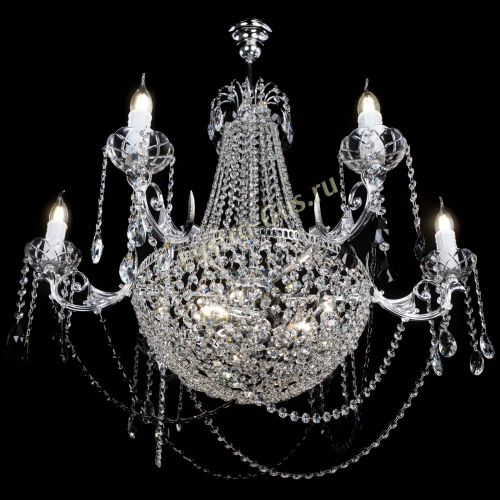 Люстра Елизавета малая №9 черная в Химках Гусь Хрустальный