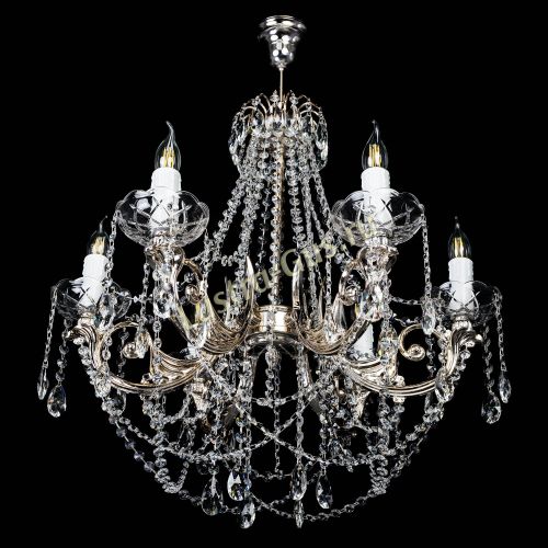Люстра Елизавета малая (рожки - металл) в Химках Гусь Хрустальный