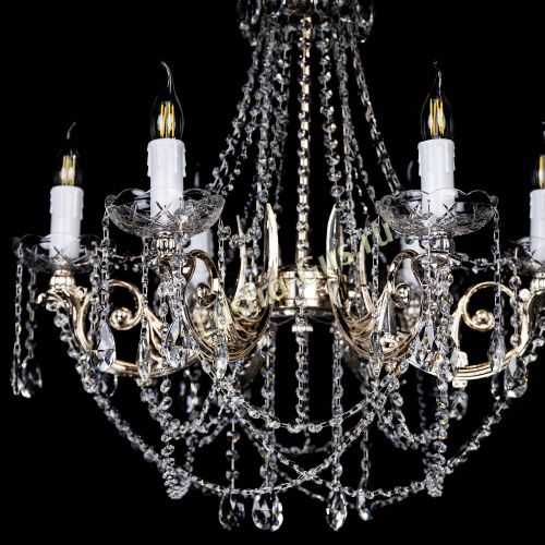 Люстра Елизавета малая (рожки - металл) в Химках Гусь Хрустальный