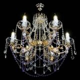 Люстра Елизавета малая Фиолетовая (рожки - металл) в Химках