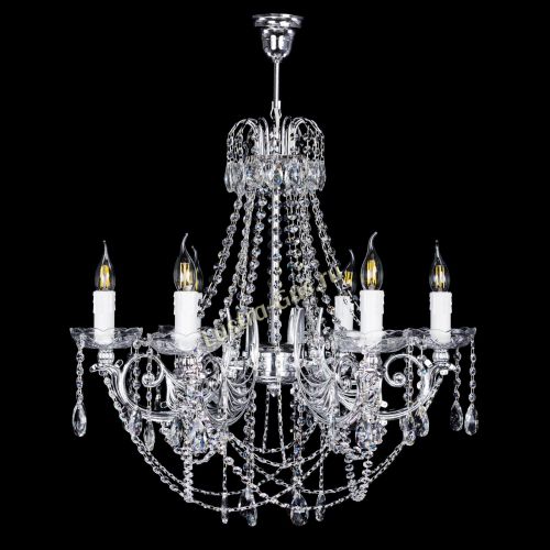 Люстра Елизавета малая (рожки - металл) в Химках Гусь Хрустальный