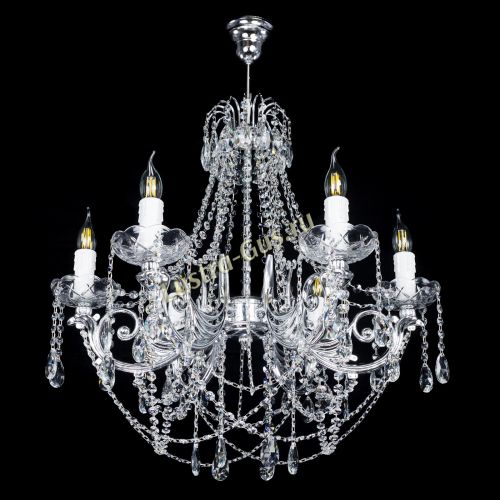 Люстра Елизавета малая (рожки - металл) в Химках Гусь Хрустальный