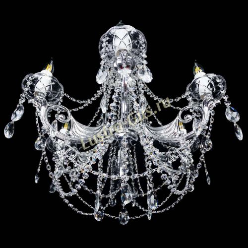 Люстра Елизавета малая (рожки - металл) в Химках Гусь Хрустальный