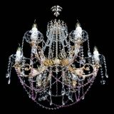 Люстра Елизавета малая Розовая (рожки - металл) в Химках