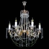 Люстра Елизавета малая Зеленая (рожки - металл) в Химках