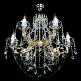 Люстра Елизавета малая Зеленая (рожки - металл) в Химках