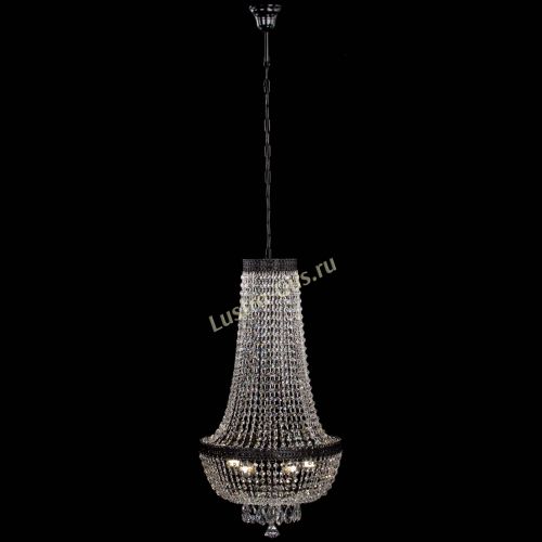 Люстра Флоренция №5 Купол черная удлиненная в Химках Гусь Хрустальный