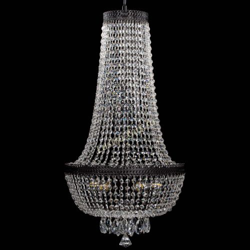 Люстра Флоренция №5 Купол черная удлиненная в Химках Гусь Хрустальный