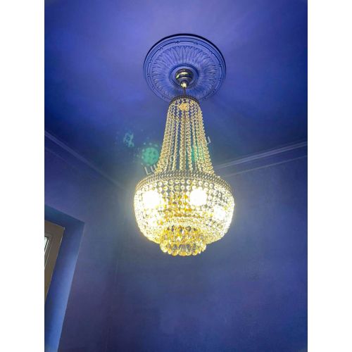 Люстра Флоренция №5 Купол длинный с подвесом в Химках Гусь Хрустальный