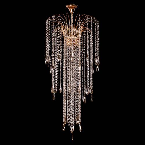 Люстра Каскад №18 с подвесом в Химках Гусь Хрустальный