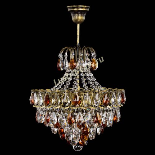 Люстра Грация с подвесом под бронзу Чайная в Химках Гусь Хрустальный