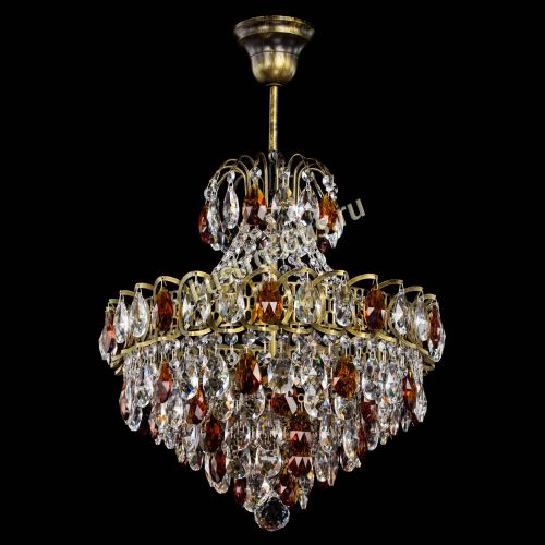 Люстра Грация с подвесом под бронзу Чайная в Химках Гусь Хрустальный