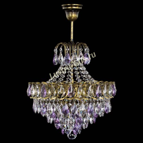 Люстра Грация с подвесом под бронзу Фиолетовая в Химках Люстра Грация с подвесом под бронзу Фиолетовая в Химках