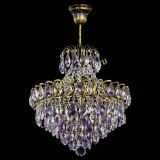 Люстра Грация с подвесом под бронзу Фиолетовая в Химках Люстра Грация с подвесом под бронзу Фиолетовая в Химках