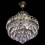 Люстра Грация с подвесом под бронзу Фиолетовая в Химках Люстра Грация с подвесом под бронзу Фиолетовая в Химках