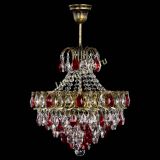 Люстра Грация с подвесом под бронзу Красная в Химках