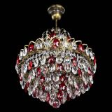 Люстра Грация с подвесом под бронзу Красная в Химках