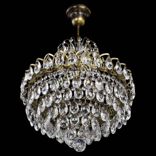 Люстра Грация с подвесом под бронзу в Химках Гусь Хрустальный