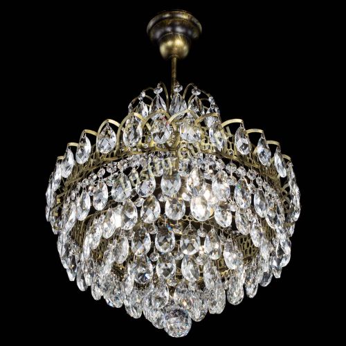 Люстра Грация с подвесом под бронзу в Химках Гусь Хрустальный