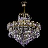 Люстра Грация №5 с подвесом под бронзу Фиолетовая в Химках Люстра Грация №5 с подвесом под бронзу Фиолетовая в Химках