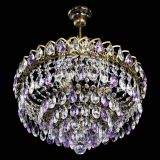 Люстра Грация №5 с подвесом под бронзу Фиолетовая в Химках Люстра Грация №5 с подвесом под бронзу Фиолетовая в Химках