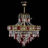 Люстра Грация №5 с подвесом под бронзу Красная в Химках