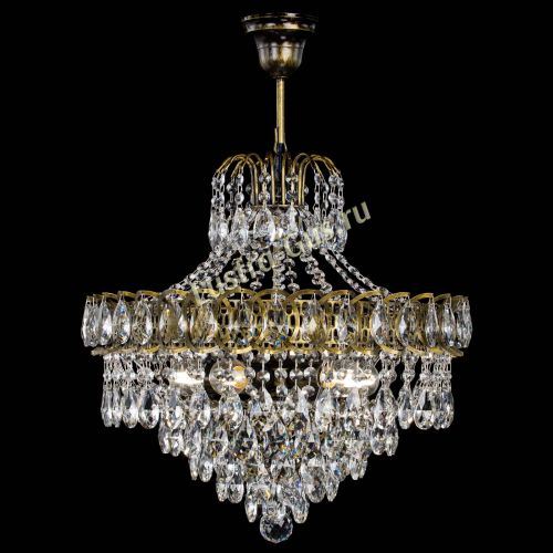 Люстра Грация №5 с подвесом под бронзу в Химках Гусь Хрустальный