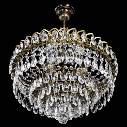 Люстра Грация №5 с подвесом под бронзу в Химках Гусь Хрустальный