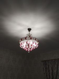 Люстра Грация №5 с подвесом под бронзу Красная в Химках отзыв и фото покупателя