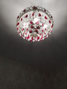 Люстра Грация №5 с подвесом под бронзу Красная в Химках отзыв и фото покупателя