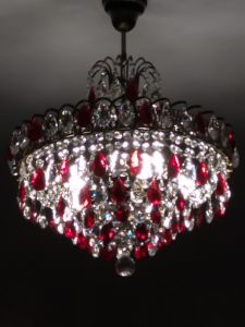 Люстра Грация №5 с подвесом под бронзу Красная в Химках отзыв и фото покупателя