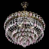 Люстра Грация №5 с подвесом под бронзу Розовая в Химках Люстра Грация №5 с подвесом под бронзу Розовая в Химках