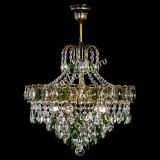 Люстра Грация №5 с подвесом под бронзу Зеленая в Химках