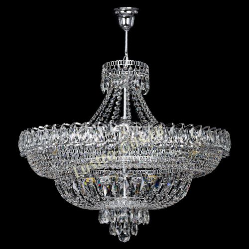 Люстра Хрустальный Каскад №11 с подвесом в Химках Гусь Хрустальный