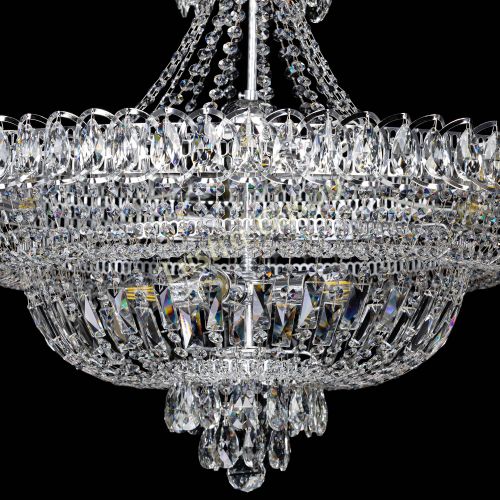 Люстра Хрустальный Каскад №11 с подвесом в Химках Гусь Хрустальный