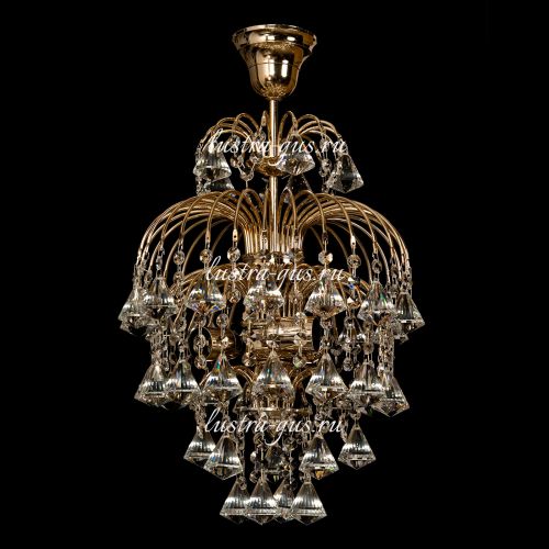 Люстра Хрустальные Брызги Конус 40 в Химках Гусь Хрустальный